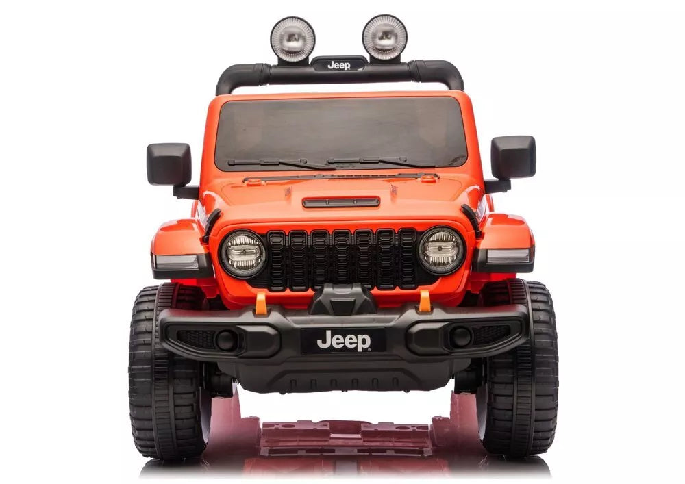 Jeep Rubicon 4×4 DK‑JWR556 – 24V, 4×200W, oranžinis elektromobilis vaikams
