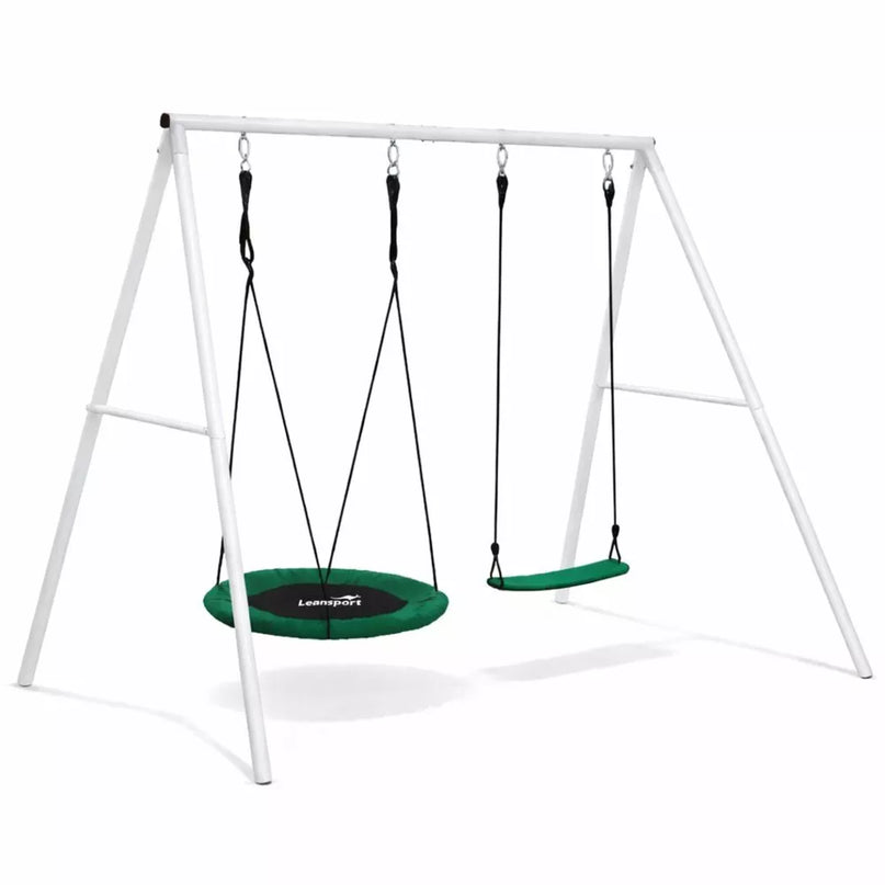Sodo supynės su rėmu – gandro lizdas 80 cm + klasikinė sėdynė