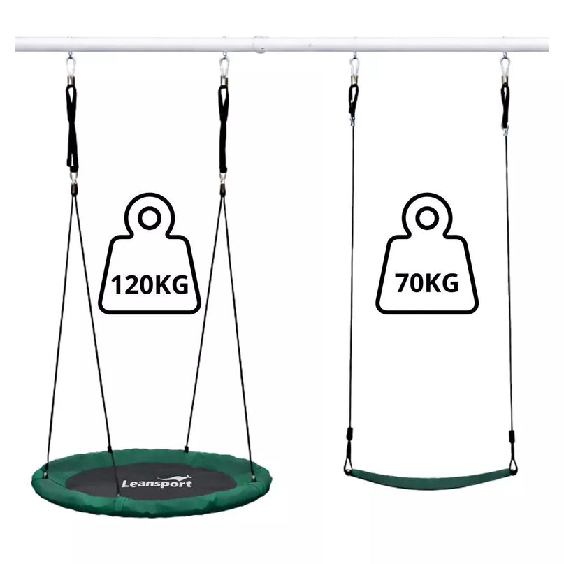 Sodo supynės su rėmu – gandro lizdas 80 cm + klasikinė sėdynė