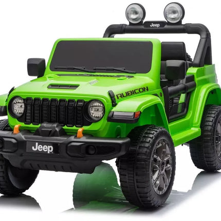 Jeep Rubicon 4×4 DK‑JWR556 – 24V, 4×200W, žalias elektromobilis vaikams