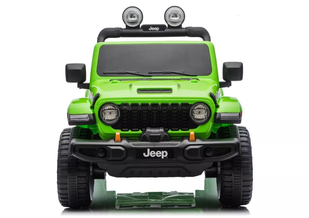 Jeep Rubicon 4×4 DK‑JWR556 – 24V, 4×200W, žalias elektromobilis vaikams