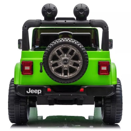 Jeep Rubicon 4×4 DK‑JWR556 – 24V, 4×200W, žalias elektromobilis vaikams