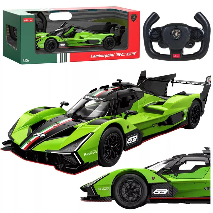 Lamborghini SC63 RASTAR 1:14 Žalias lenktyninis RC automobilis
