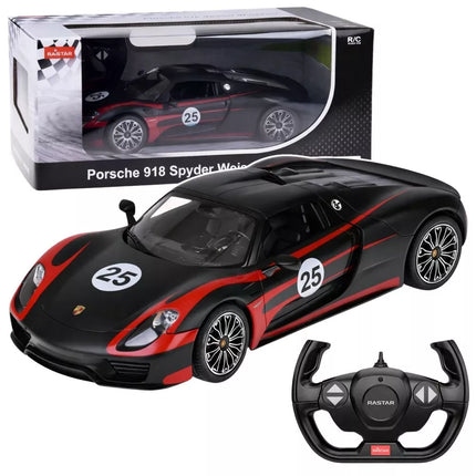 Porsche 918 Spyder Performance RASTAR 1:14 – Juodas RC automobilis