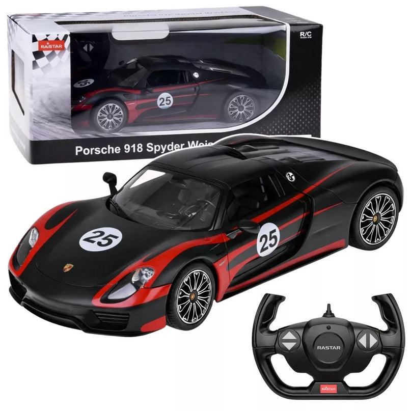 Porsche 918 Spyder Performance RASTAR 1:14 – Juodas RC automobilis