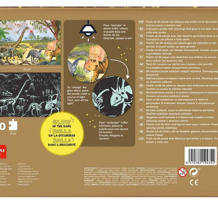 Tamsoje šviečianti dėlionė – Dinozaurai