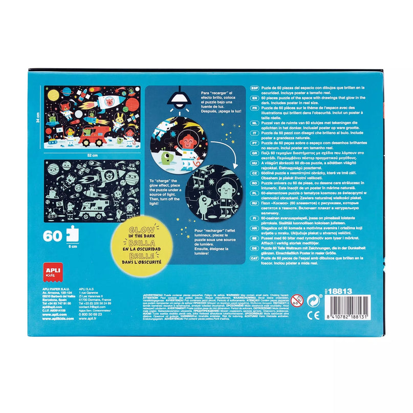 Tamsoje šviečianti dėlionė „Dark Space”