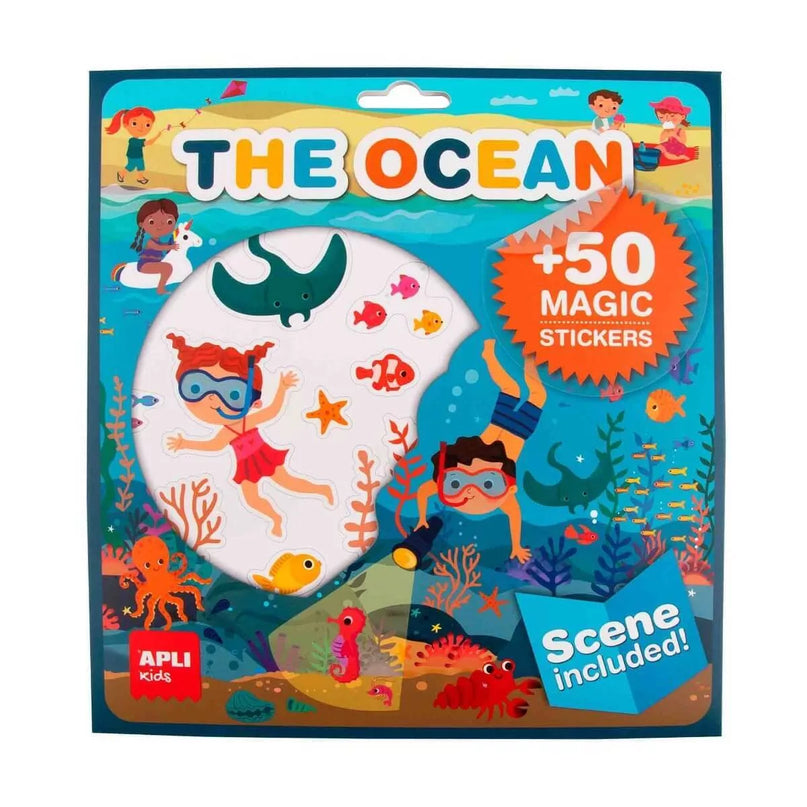 Lipdukų žaidimas su plakatu – Vandenynas