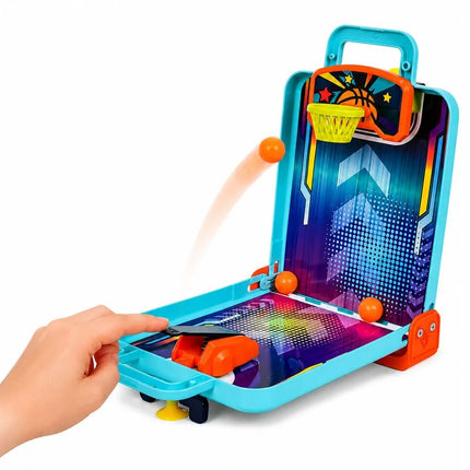 3-in-1 nešiojamas arkadinis žaidimas – krepšinis, pinbolas, boulingas