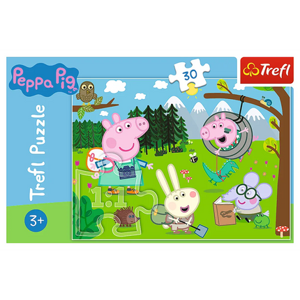 30 detalių dėlionė „Lauko ekspedicija – Peppa Pig“