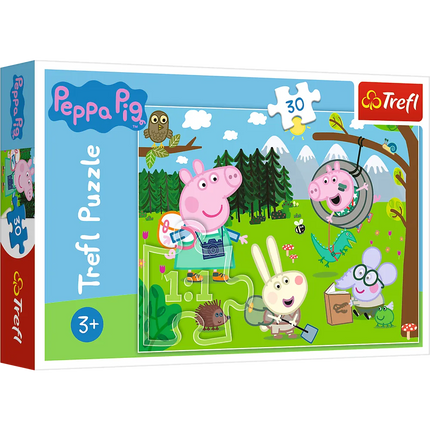 30 detalių dėlionė „Lauko ekspedicija – Peppa Pig“