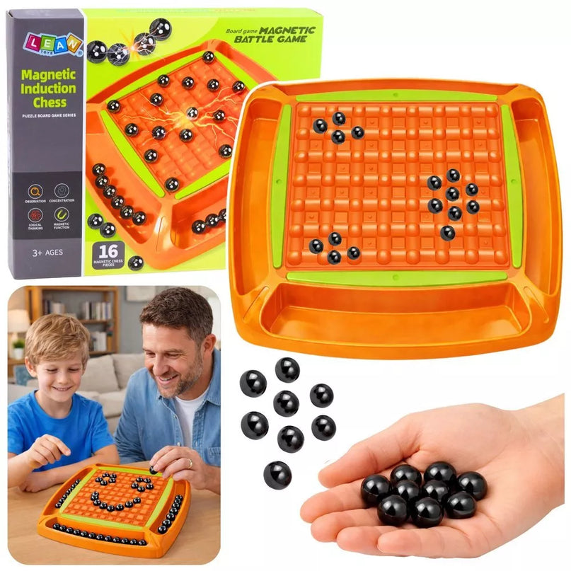 Magnetinis strateginis žaidimas su rutuliukais