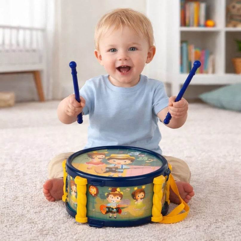 Vaikiškų muzikos instrumentų rinkinys spalvotas