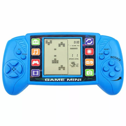 Elektroninis Tetris žaidimas – nešiojama LCD konsolė mėlyna