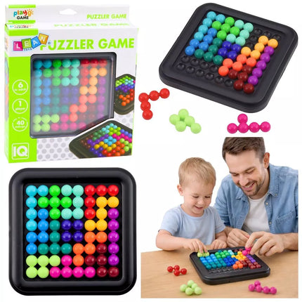 Loginis galvosūkis „IQ Puzzle“ su spalvotais kamuoliukais
