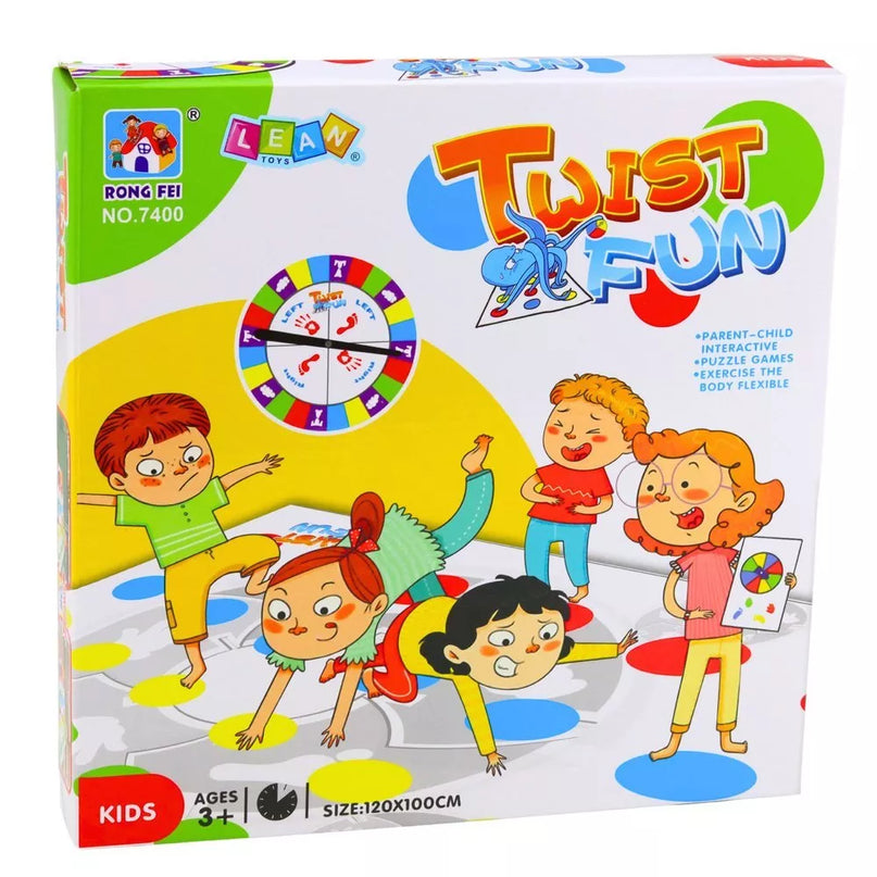 Twist Fun šeimos žaidimų kilimėlis – vikrumo ir judesio žaidimas