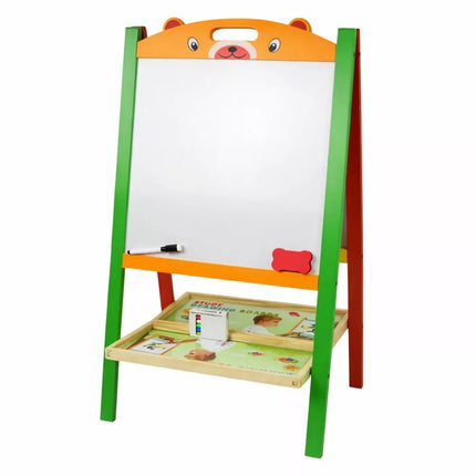 2in1 magnetinė lenta su kreida, raidėmis ir skaičiais