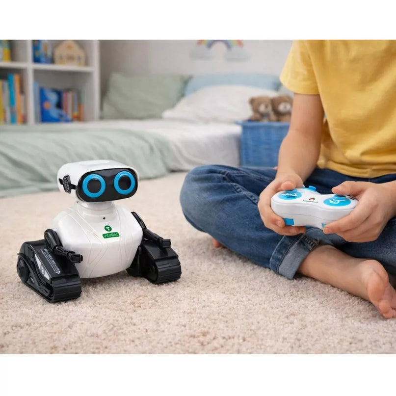 Interaktyvus nuotolinio valdymo robotas – šokantis, vaikščiojantis, grojantis