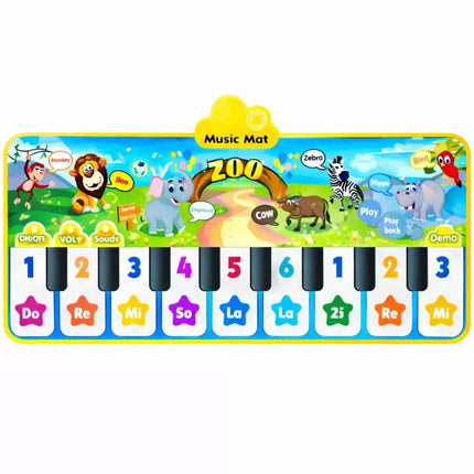 Muzikinis zoologijos sodo pianino kilimėlis