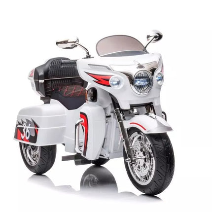 Goldwing triračio elektrinio motociklo vaikiškas modelis – baltas