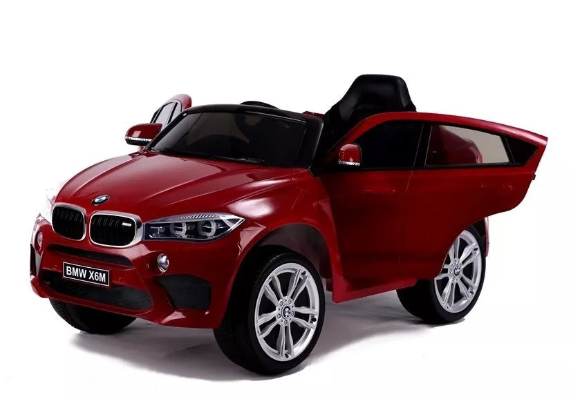 BMW X6 – elektrinis vaikiškas automobilis, raudona spalva