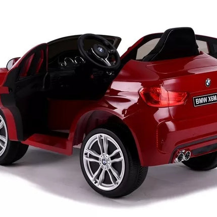 BMW X6 – elektrinis vaikiškas automobilis, raudona spalva