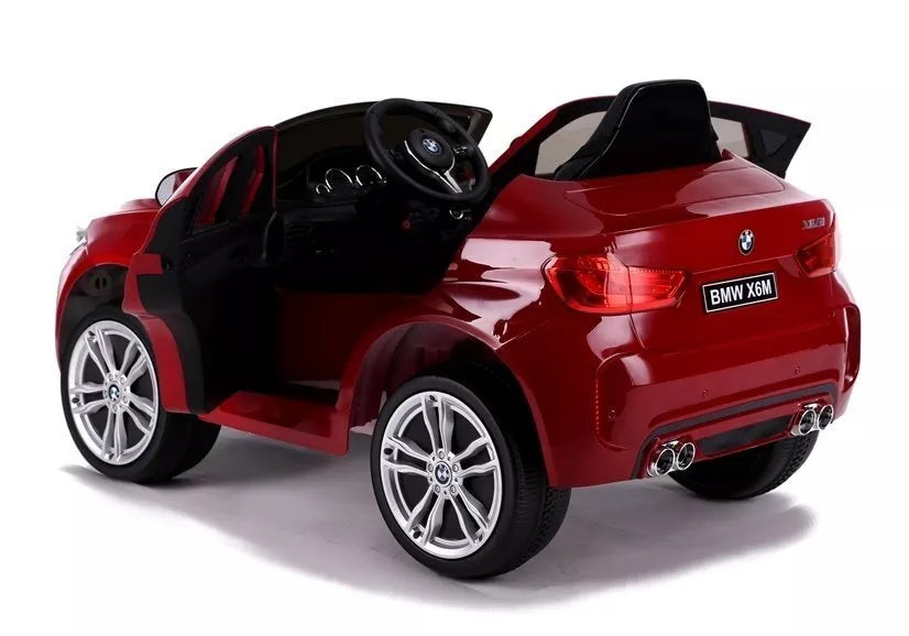 BMW X6 – elektrinis vaikiškas automobilis, raudona spalva