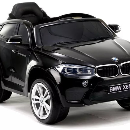 BMW X6 – elektrinis vaikiškas automobilis, juoda spalva