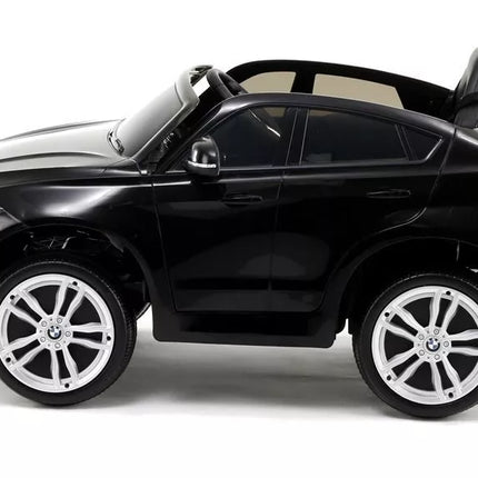 BMW X6 – elektrinis vaikiškas automobilis, juoda spalva