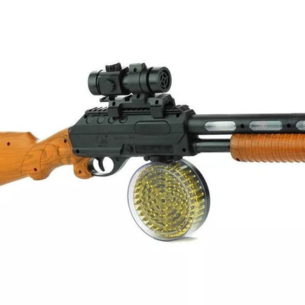 Žaislinis automatas AK 868‑1 – su šviesomis, garsais ir taikikliu, 60 cm