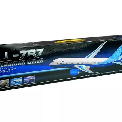 Baltas lėktuvas su trinties pavara ir stovu 65cm