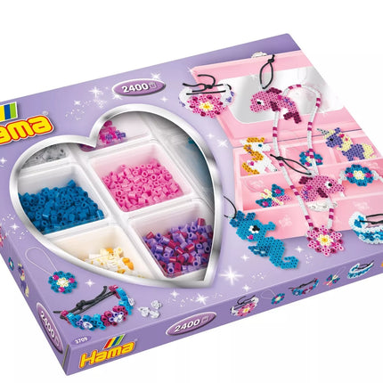 Hama MIDI karoliukai dėžutėje „Rožiniai kerai“