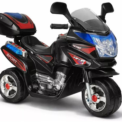 Juodas vaikiškas elektrinis motociklas HC8051