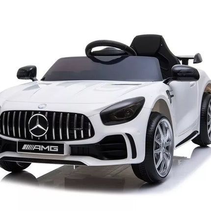 Elektrinis vaikiškas automobilis Mercedes GTR – baltas