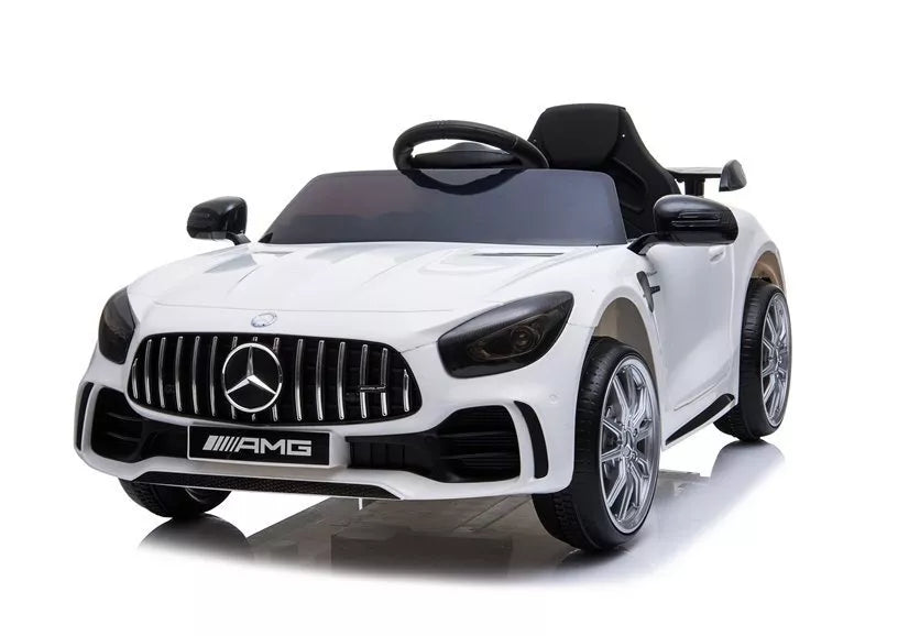 Elektrinis vaikiškas automobilis Mercedes GTR – baltas