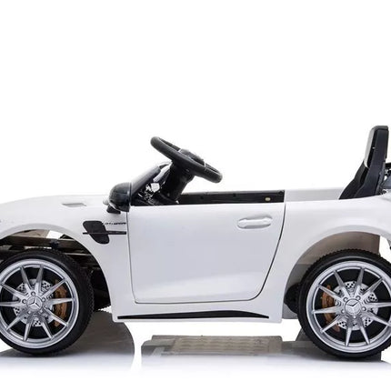 Elektrinis vaikiškas automobilis Mercedes GTR – baltas
