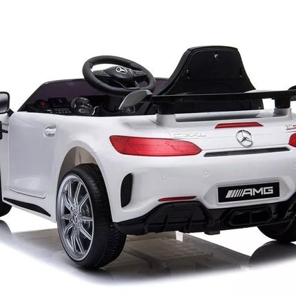 Elektrinis vaikiškas automobilis Mercedes GTR – baltas