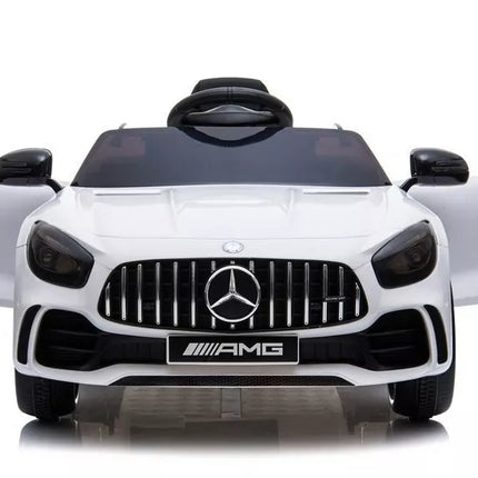 Elektrinis vaikiškas automobilis Mercedes GTR – baltas