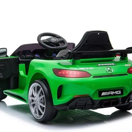 Elektrinis vaikiškas automobilis Mercedes GTR – žalias