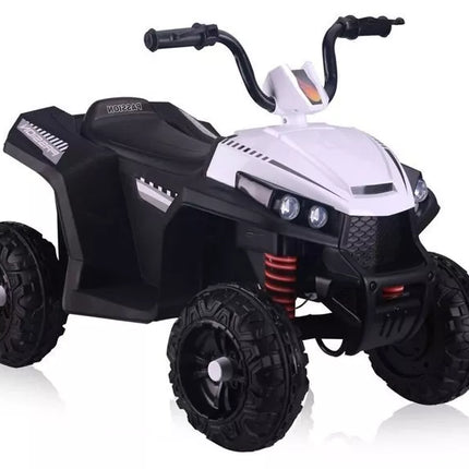 S601 White – elektrinis vaikiškas keturratis (Quad) – baltas