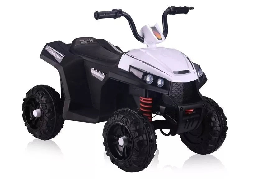 S601 White – elektrinis vaikiškas keturratis (Quad) – baltas