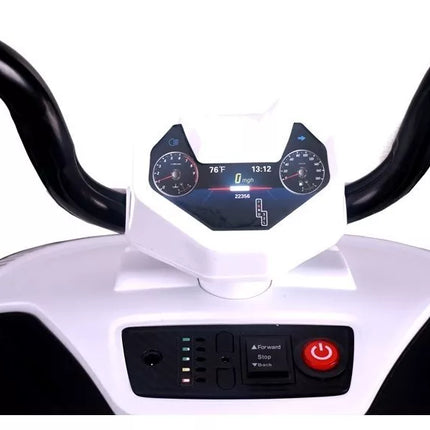 Elektrinis vaikiškas keturratis Quad S601 – baltas