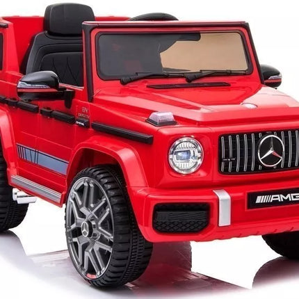 Elektrinis vaikiškas automobilis Mercedes G63 AMG – raudonas