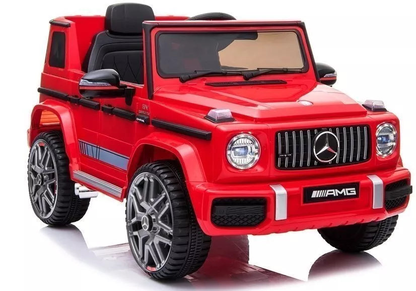 Elektrinis vaikiškas automobilis Mercedes G63 AMG – raudonas