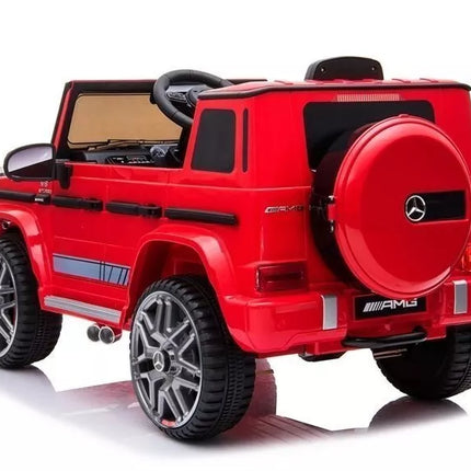 Elektrinis vaikiškas automobilis Mercedes G63 AMG – raudonas