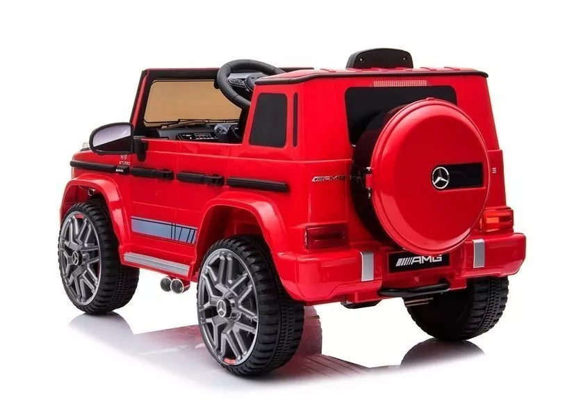 Elektrinis vaikiškas automobilis Mercedes G63 AMG – raudonas
