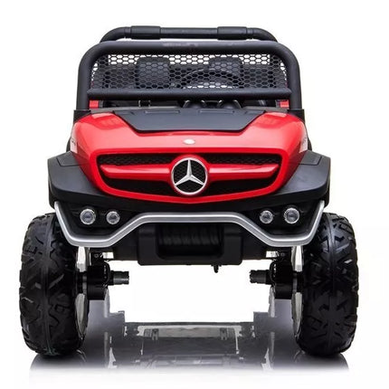 Akumuliatorinis automobilis vaikams Mercedes Unimog 4×4 – raudonas