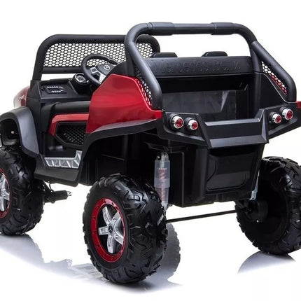 Akumuliatorinis automobilis vaikams Mercedes Unimog 4×4 – raudonas