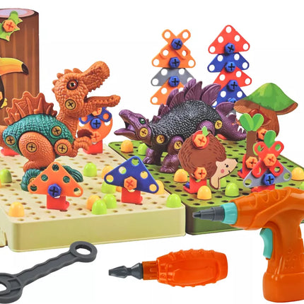 3D konstrukcijos galvosūkio rinkinys „pasidaryk pats“ su grąžtu