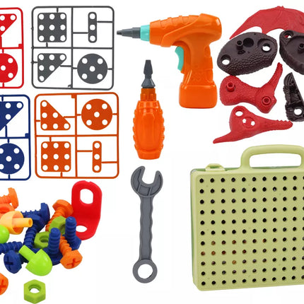 3D konstrukcijos galvosūkio rinkinys „pasidaryk pats“ su grąžtu